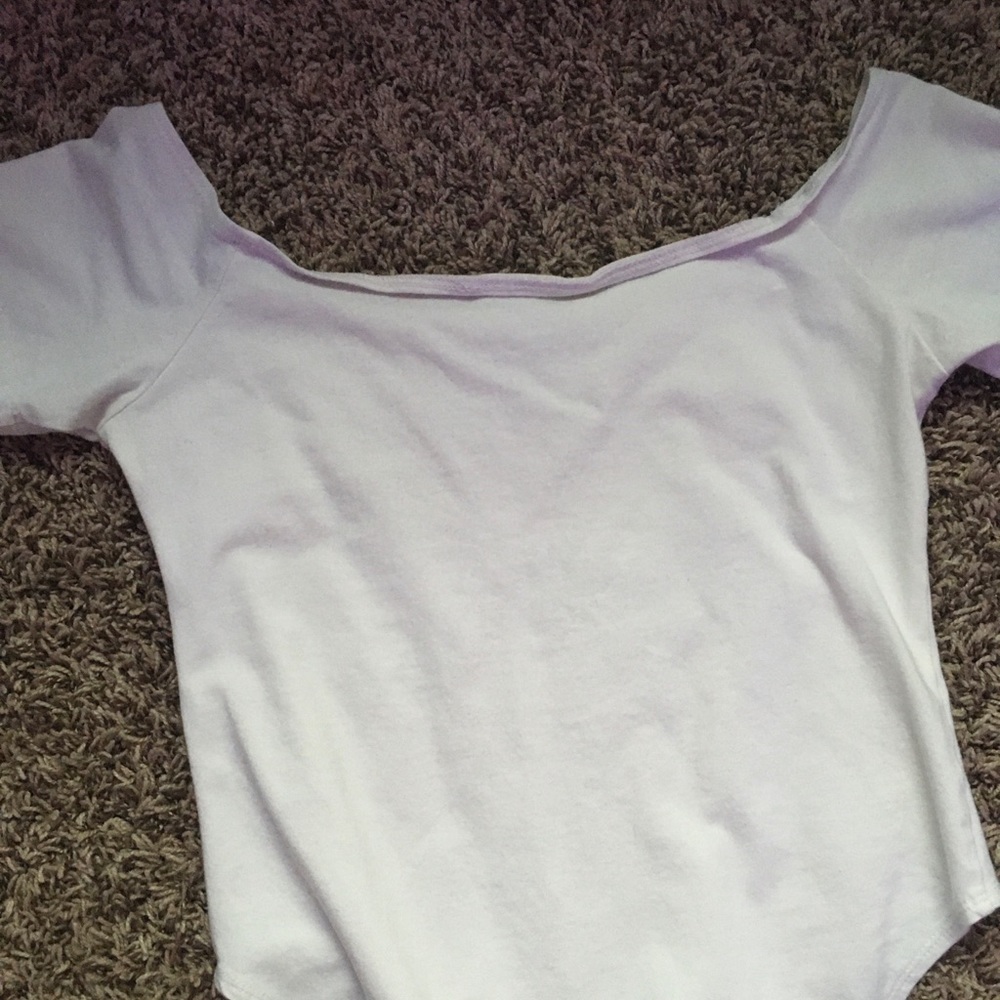 a perfect white off-the-shoulder bodysuit